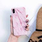 For iPhone XR Full Coverage Glossy Marble Texture Shockproof TPU Case - 1
