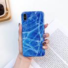 For iPhone XR Full Coverage Glossy Marble Texture Shockproof TPU Case - 1