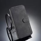 For iPhone XR DG.MING Retro Oil Side Horizontal Flip Case with Holder & Card Slots & Wallet (Black) - 1