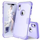 Dropproof PC + Silicone Case for iPhone XR (Light Purple) - 1