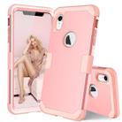 Dropproof PC + Silicone Case for iPhone XR (Rose Gold) - 1