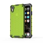 For iPhone XR Shockproof Honeycomb PC + TPU Protective Case (Green) - 1