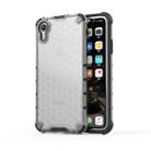 For iPhone XR Shockproof Honeycomb PC + TPU Protective Case (Grey) - 1