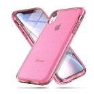 For iPhone XR Shockproof Terminator Style Glitter Powder Protector Case (Pink) - 1