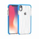 Shiny Glass Powder Ripples Pattern TPU Protective Case for iPhone XR (Blue) - 1