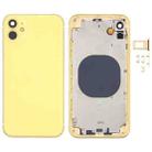 Back Housing Cover with Appearance Imitation of iP12 for iPhone XR(Yellow) - 1