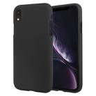 GOOSPERY SOFT FEELING Liquid TPU Drop-proof Soft Protective Case for iPhone XR(Black) - 1