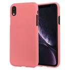 For iPhone XR GOOSPERY SOFT FEELING Liquid TPU Drop-proof Soft Case(Pink) - 1