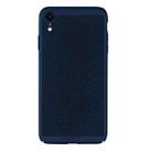 For iPhone XR MOFI Honeycomb Texture Breathable PC Shockproof Protective Case (Blue) - 1