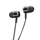 WK WI50 3.5mm Stereo In Ear Wired Control Earphone, Support Call (Black) - 1