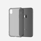 For iPhone XR Shockproof Transparent TPU Soft Case (Grey) - 1