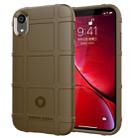 For iPhone XR Full Coverage Shockproof TPU Case(Brown) - 1