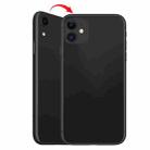 Back Housing Cover with Appearance Imitation of iP11 for iPhone XR (with SIM Card Tray & Side keys)(Black) - 1