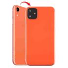 Back Housing Cover with Appearance Imitation of iP11 for iPhone XR (with SIM Card Tray & Side keys)(Coral) - 1