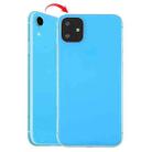 Back Housing Cover with Appearance Imitation of iP11 for iPhone XR (with SIM Card Tray & Side keys)(Blue) - 1