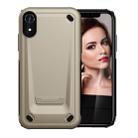 Ultra-thin TPU+PC Mechanic Shockproof Protective Case for  iPhone XR(Gold) - 1