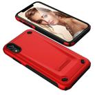 Ultra-thin TPU+PC Mechanic Shockproof Protective Case for  iPhone XR(Red) - 4