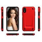 Ultra-thin TPU+PC Mechanic Shockproof Protective Case for  iPhone XR(Red) - 5