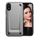 Ultra-thin TPU+PC Mechanic Shockproof Protective Case for  iPhone XR(Silver) - 1