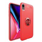 For iPhone XR Shockproof TPU Case with Holder (Red) - 1