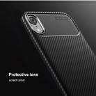 For iPhone XR Beetle Shape Carbon Fiber Texture Shockproof TPU Case(Black) - 6