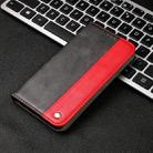 Business Solid Color Stitching Horizontal Flip Leather Case for iPhone XR, with Holder & Card Slots & Wallet & Lanyard (Red) - 1