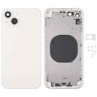 Back Housing Cover with Appearance Imitation of iP13 for iPhone XR(White) - 1