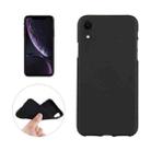 For iPhone XR Solid Color Frosted Soft TPU Case (Black) - 1
