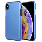 GOOSPERY I JELLY Metal Series Shockproof Soft TPU Case for iPhone XS / X(Blue) - 1
