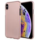 GOOSPERY I JELLY Metal Series Shockproof Soft TPU Case for iPhone XS / X(Rose Gold) - 1