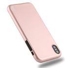 GOOSPERY I JELLY Metal Series Shockproof Soft TPU Case for iPhone XS / X(Rose Gold) - 2