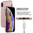 GOOSPERY I JELLY Metal Series Shockproof Soft TPU Case for iPhone XS / X(Rose Gold) - 6
