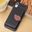 For iPhone XR Litchi Texture PU + TPU Horizontal Flip Leather Case with Holder & Card Slots & Wallet & Photo Frame (Black) - 1