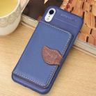For iPhone XR Litchi Texture PU + TPU Horizontal Flip Leather Case with Holder & Card Slots & Wallet & Photo Frame (Blue) - 1