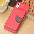 For iPhone XR Litchi Texture PU + TPU Horizontal Flip Leather Case with Holder & Card Slots & Wallet & Photo Frame (Red) - 1