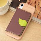 For iPhone XR Litchi Texture PU + TPU Horizontal Flip Leather Case with Holder & Card Slots & Wallet & Photo Frame (Brown) - 1
