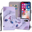 Pattern Colored Drawing Horizontal Flip Leather Case for iPhone XR, with Holder & Card Slots & Wallet & Lanyard - 1