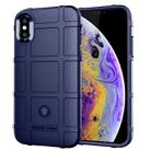For iPhone XS Full Coverage Shockproof TPU Case(Blue) - 1