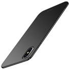 For iPhone XS MOFI Frosted PC Ultra-thin Full Coverage Case(Black) - 1