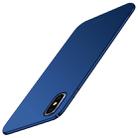 For iPhone XS MOFI Frosted PC Ultra-thin Full Coverage Case(Blue) - 1