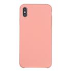 For iPhone XR Four Corners Full Coverage Liquid Silicone Case(Light Pink) - 2