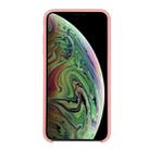 For iPhone XR Four Corners Full Coverage Liquid Silicone Case(Light Pink) - 3