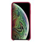For iPhone XR Four Corners Full Coverage Liquid Silicone Case(Rose Red) - 3