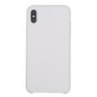 For iPhone XR Four Corners Full Coverage Liquid Silicone Case(White) - 2