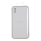 For iPhone XR Four Corners Full Coverage Liquid Silicone Case(White) - 8