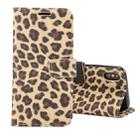 For iPhone XS Leopard Pattern Horizontal Flip Leather Case with Holder & Card Slots(Yellow) - 1