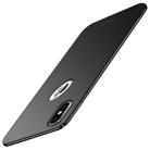 For iPhone XS MOFI Frosted PC Ultra-thin Full Coverage Case (Black) - 1