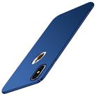 For iPhone XS MOFI Frosted PC Ultra-thin Full Coverage Case (Blue) - 1