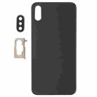Battery Back Cover with Back Camera Bezel & Lens & Adhesive  for iPhone XS(Black) - 2