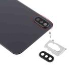 Battery Back Cover with Back Camera Bezel & Lens & Adhesive  for iPhone XS(Black) - 4